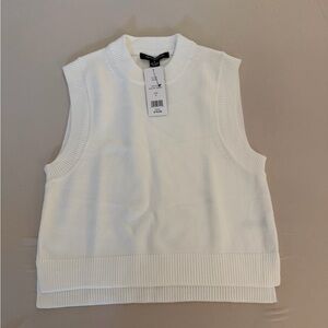 French Connection Cream Sleeveless Tank Top